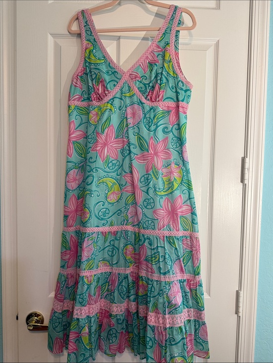 Lilly Pulitzer Dresses & Skirts - Lilly Pulitzer Jacinda Midi Dress in Lazy Paisley Print